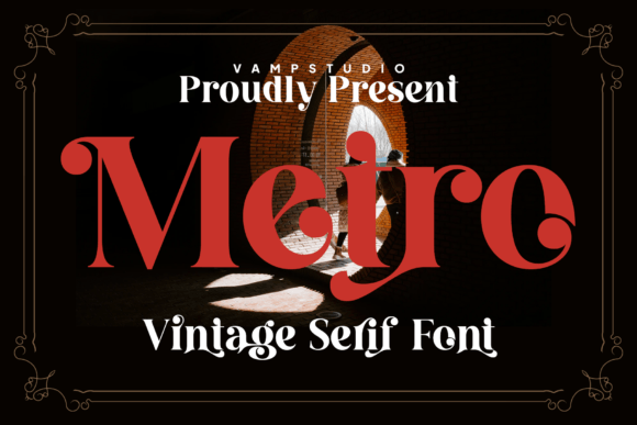 Metro Serif Font By Vampstudio