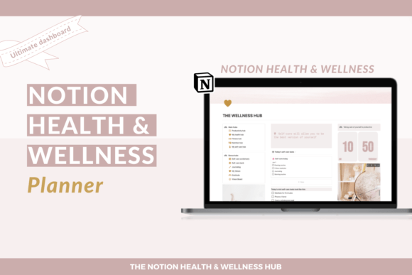 Notion Wellness Planner Graphic Graphic Templates By catecreates1