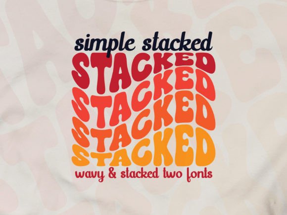 Simple Stacked Display Font By MaxArt