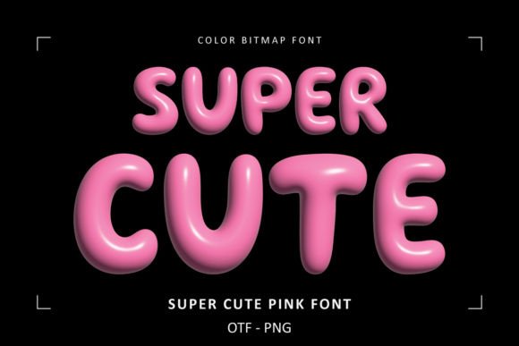 Super Cute Font Fuentes de Colores Fuente Por Font Craft Studio