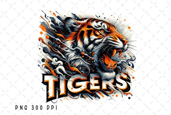 Tiger Head Logo Tigers Sublimation PNG Graphic Illustrations By Flora Co Studio