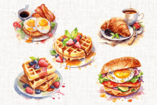 Watercolor Breakfast Illustrations PNG Graphic Illustrations By MashMashStickers 5