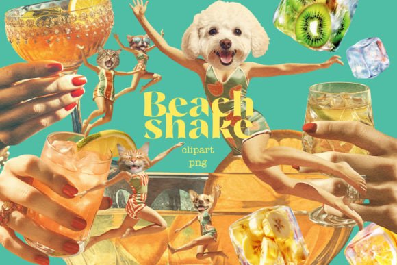 Beach Shake Graphic AI Transparent PNGs By Architekt_AT