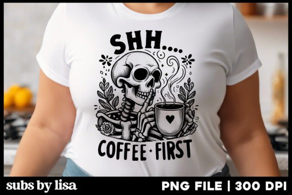 Coffee Funny Quote Sublimation PNG Graphic Illustrations By Lisa Smith