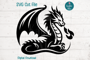 Dragon SVG Cut File Graphic Illustrations By kaybeesvgs 1