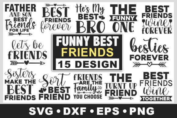 Funny Best Friend SVG Bundle Graphic Crafts By SVGstore