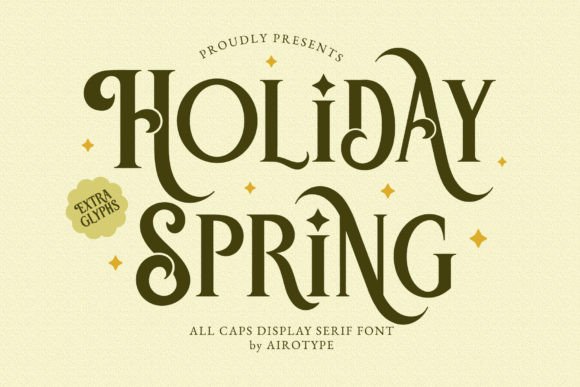 Holiday Spring Fuentes Serif Fuente Por airotype