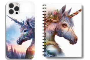 Magical Unicorns Graphic AI Illustrations By lisaclairedesign 3