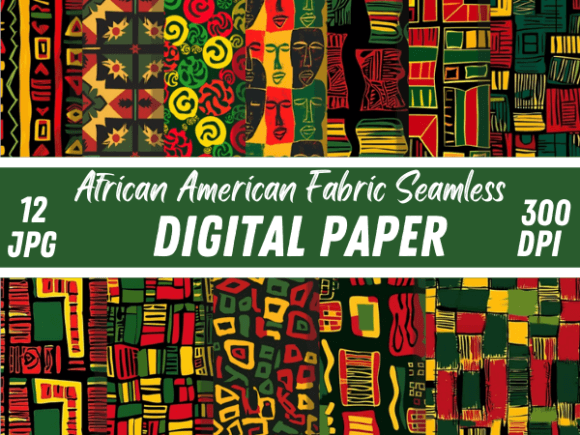 African American Black History Month Graphic Patterns By Creative River
