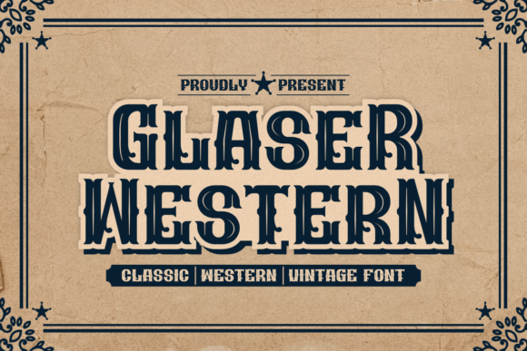 Glaser Western Slab Serif Font By qrdesignstd