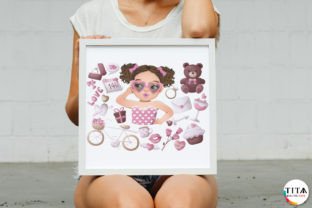 Pink Valentine's Day Clipart Illustration Illustrations Imprimables Par TitaDigitalArts 9