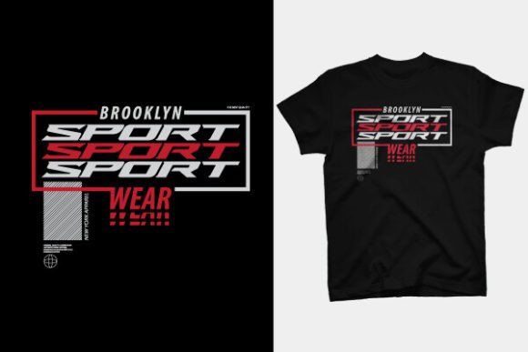 T Shirt Design - Brooklyn Grafika Projekty Koszulek Przez mattaridwan