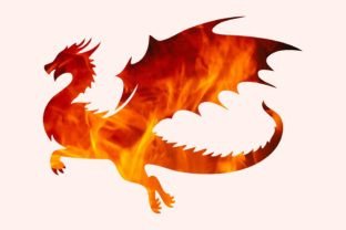 25 Magical Dragon Canva Frames Illustration Illustrations Imprimables Par ElementDesignAndArt 7