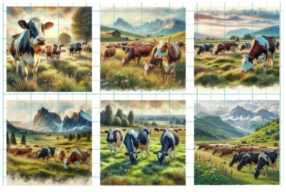 Cow Background Graphic Backgrounds By HanneaArt