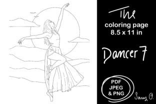 Dancer Dancing Woman Ballet Ballerina Gráfico Ilustrações para Impressão Por Sany O. 1