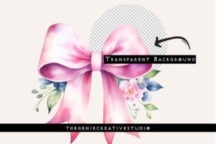 Watercolor Easter Ribbon Bow Clipart Set Graphic Illustrations By thegeniecreativestudio 2