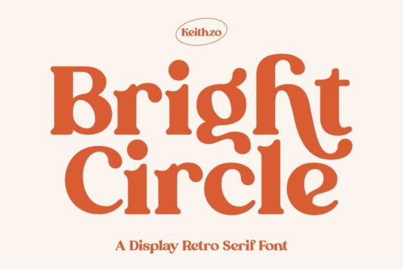 Bright Circle Font Display Font Di Keithzo (7NTypes)