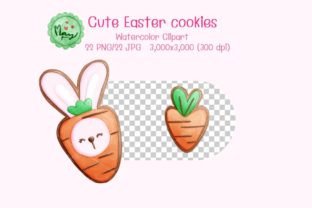 Cute Easter Cookies Clipart Graphic Illustrations By maypanalug 4