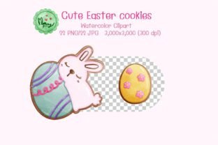 Cute Easter Cookies Clipart Graphic Illustrations By maypanalug 5