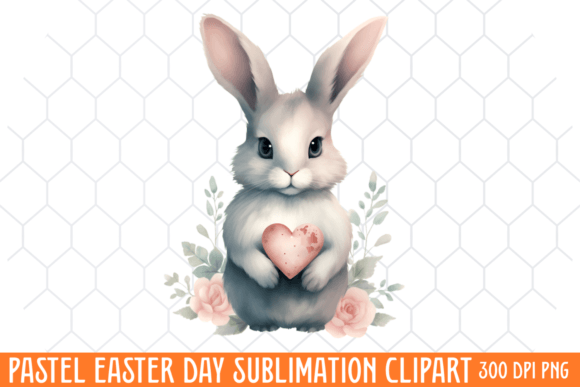 Easter Day Pastel Clipart Graphic Illustrations By CraftArt