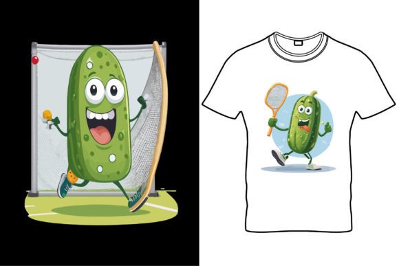 Funny Pickleball T-Shirt Design Grafik T-shirt Designs Von TANIA KHAN RONY