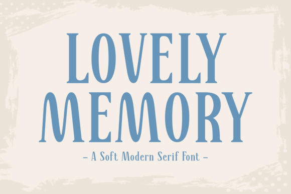 Lovely Memory Serif Font By Eightde