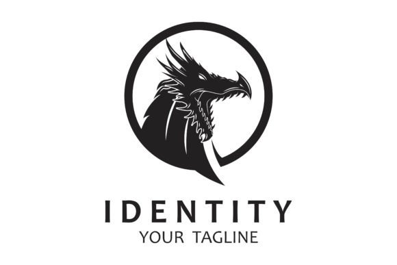 Dragon Logo Illustration Design Grafika Logo Przez Acillia eggi saputri