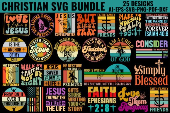 Christian SVG Bundle Graphic Crafts By Craft Sublimation Design