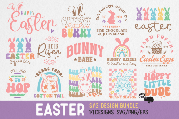 Easter SVG Bundle Graphic Crafts By Lazy Cat
