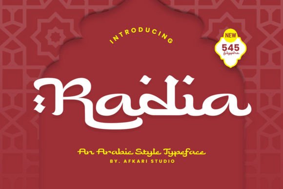 Radia Display Font By afkaristudio