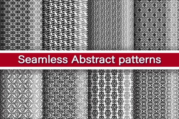 Abstract Seamless Patterns Illustration Modèles de Papier Par G93