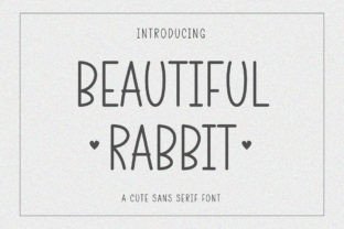 Beautiful Rabbit Fontes Sans Serif Fonte Por Manlogs Studio 1
