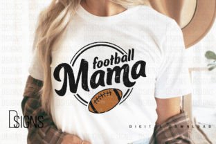 Football Mama Sublimation Graphic T-shirt Designs By DSIGNS 1