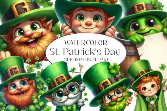 St. Patrick S Day Sublimation Clipart Graphic Illustrations By Dreamshop