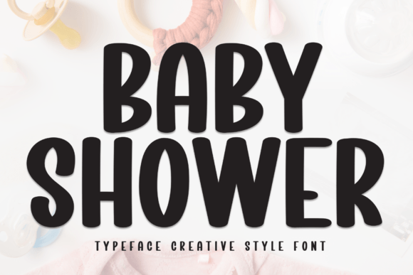 Baby Shower Sans Serif Font By andikastudio