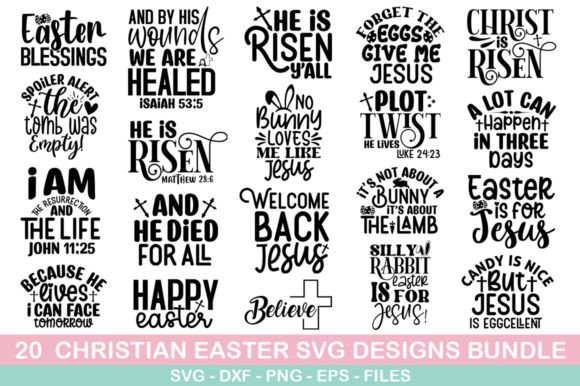 Christian Easter SVG Bundle Graphic Crafts By fokira