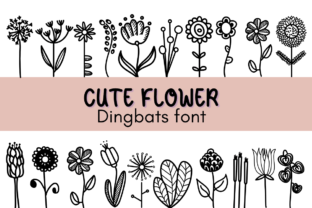 Cute Flower Dingbats Font By Nun Sukhwan 1