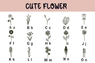 Cute Flower Dingbats Font By Nun Sukhwan 2