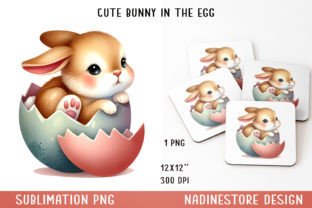 Easter Bunny Clipart PNG. Gráfico Ilustraciones IA Por NadineStore 10