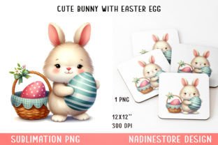Easter Bunny Clipart PNG. Gráfico Ilustraciones IA Por NadineStore 2