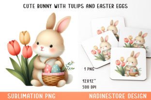 Easter Bunny Clipart PNG. Gráfico Ilustraciones IA Por NadineStore 7