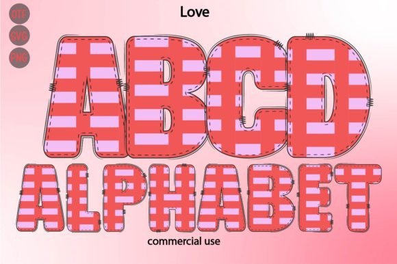 Love Farb-Schriftarten Schriftart Von Kik Design
