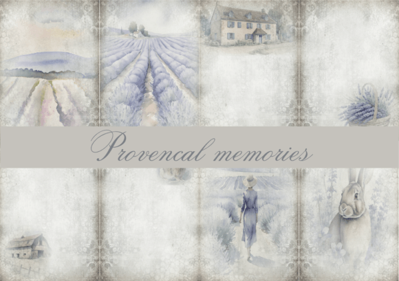 Provencal Memories Gráfico Ilustraciones Imprimibles Por Crafty Bluebells