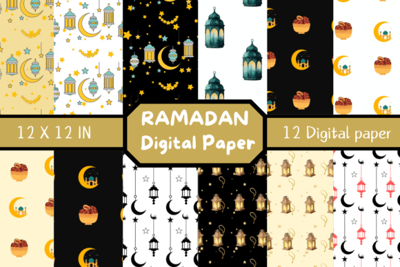 Ramadan Digital Paper Seamless Pattern Graphic Patterns By PrintSam