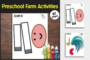 Farm Animals Craft and Writing Papers Graphic PreK By TheStudyKits 1