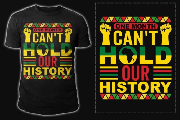 Hold Our History Black History Month Svg Graphic T-shirt Designs By Unique T-shirt Design