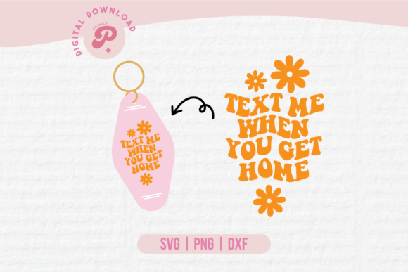 Motel Keychain SVG Graphic Illustrations By Totally Posie