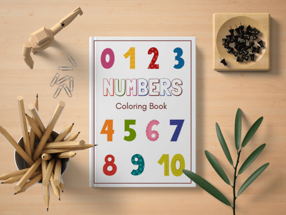 One to Ten Numbers Coloring Book Pages Grafik Druck-Vorlagen Von ALittleArtistWeirdo