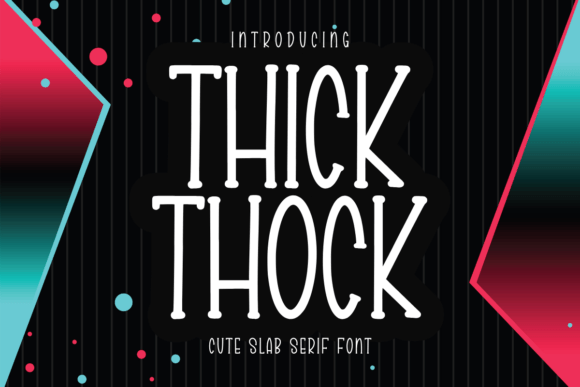 Thick Thock Slab Serif Font By Minimalist Eyes