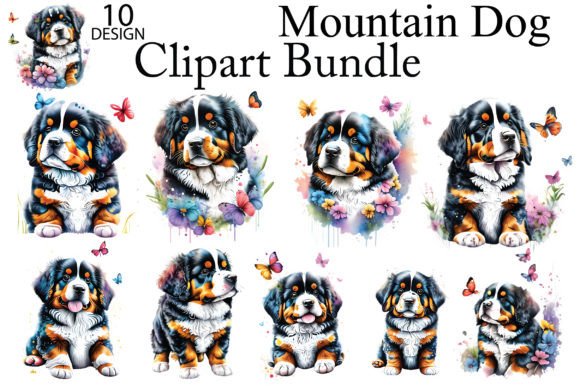 Mountain Dog Illustration Illustrations Imprimables Par AM-Designer